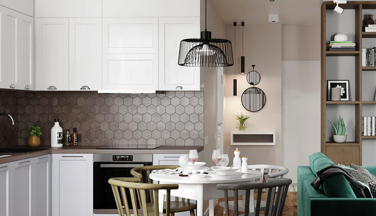 Проект кухни-гостиной EASY LOFT